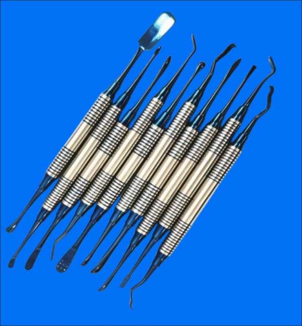 AZDENT 6-Piece Dental Composite Resin Filling Spatula Kit