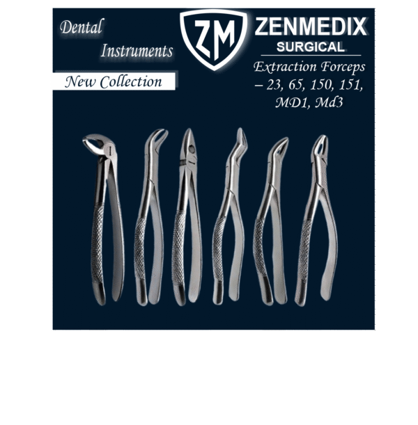 Extraction Forceps pcs – 23, 65, 150, 151, MD1, MD3 Extraction Forceps – 23, 65, 150, 151, MD1, MD3