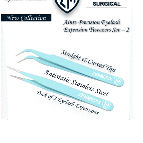 Ainiv Precision Eyelash Ainiv Precision Eyelash Extension Tweezers Set – 2